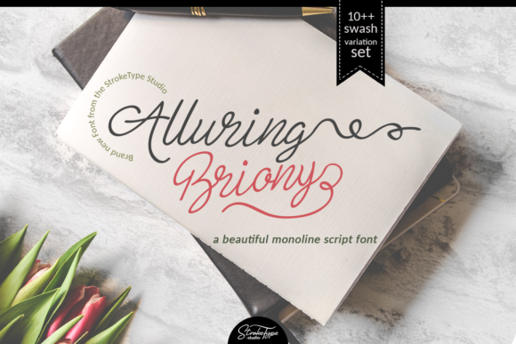 Alluring Briony: A Script Font for Elegant Design