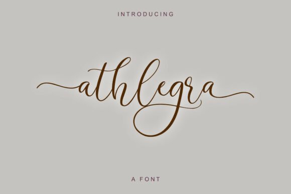 Athlegra: The Script Font for Modern Luxury