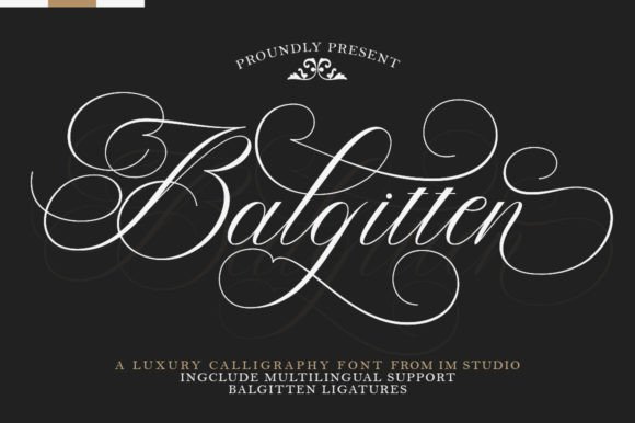 Balgitten: Blending Classic Calligraphy with Modern Elegance