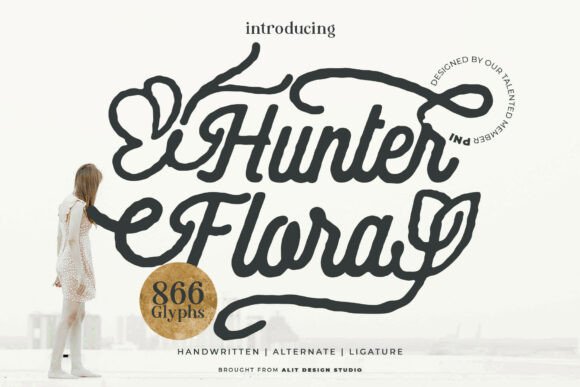 Hunter Flora: A Handwritten Script for Natural Branding