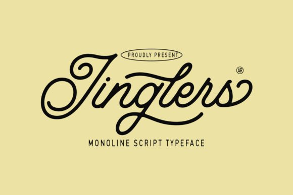 Jinglers: The Monoline Vintage Script Font for Timeless Branding