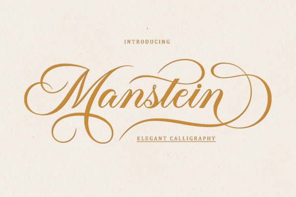 Manstein: The Sleek Script Font for Modern Branding
