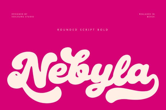 Nebyla: The Bold Rounded Script That Commands Attention