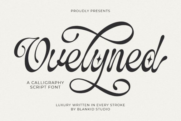 Ovelyned: The Script Font Blending Artistic Flair with Modern Polish