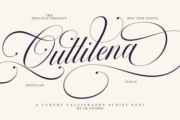 Quttilena: A Script Font for Unforgettable Luxury Branding