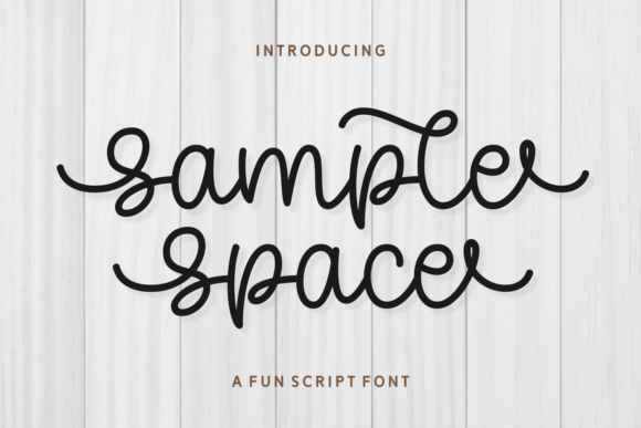 Sample Space: The Modern Script Font with Handmade Charm