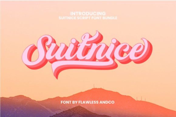 Suitnice: Mastering the Retro Groovy Script Font