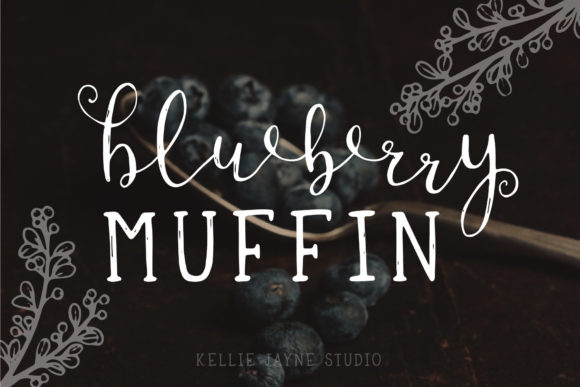 The Blueberry Muffin Font: Whimsy Meets Rustic Character
