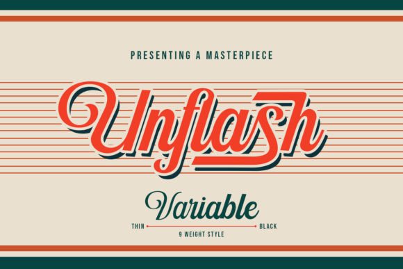 Unflash: The Curved Script Font for Authentic Branding