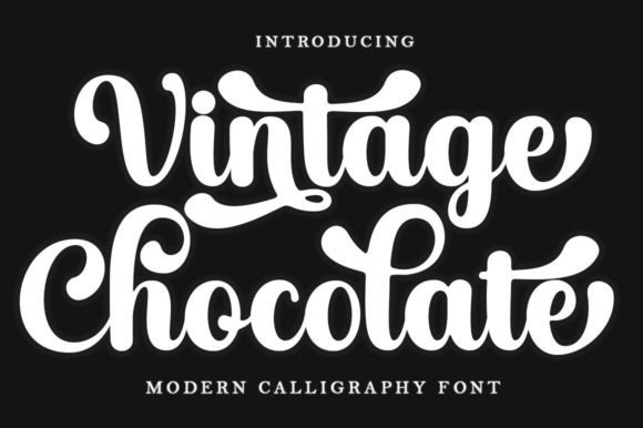 Vintage Chocolate: A Script Font for Timeless Design